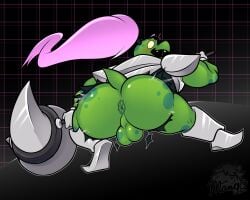 1boy 2025 absurd_res action_pose anthro anus armor ass backsack balls ballsack bara bent_over big_balls big_butt big_muscles blush boots bottomwear breastplate breasts bubble_butt clothing deltarune elderly elderly_anthro elderly_male emanata footwear gauntlets genitals geometric_background gerson gerson_boom_(deltarune) gloves greaves grid_background hair hammer handwear hi_res holding_breast holding_object holding_weapon huge_butt looking_back male male_only mango_juicebara mature_anthro mature_male melee_weapon muscles muscular muscular_anthro muscular_male non-mammal_balls open_mouth pattern_background perineum ponytail pose queue_(hairstyle) rear_view reptile scalie shoes simple_background solo spots standing surprised_face teeth thick_thighs tools torn_bottomwear torn_clothing turtle undertale_(series) wardrobe_malfunction watermark weapon wide_eyed yaoi