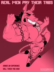 anthro anthro_pred arm_tattoo asinus big_muscles bottomwear bulge caption clothed clothing deadringer donkey ear_piercing equid equine flexing flexing_bicep hat headgear headwear hooves huge_muscles human human_prey latex liquid_latex male mammal monochrome muscular muscular_male pectoral_bulge pectoral_vore piercing poster red_eyes roy_d._donk shorts smile smiling_at_viewer smirk smirking_at_viewer struggling tail tattoo topless unwilling_prey vore willing_pred