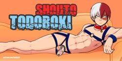 chastity chastity_cage cock_ring cum luckylui male male_focus male_only my_hero_academia penis sex_toy shouto_todoroki