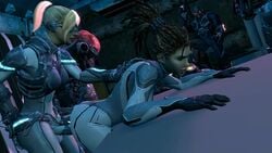 2girls 3d anal animated audience double_penetration female_focus female_penetrated female_penetrating female_penetrating_female human kaminakirei moaning nova_(starcraft) sarah_kerrigan sound starcraft strap-on strapon tagme taken_from_behind vaginal_penetration video yuri