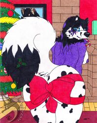 1futa 2019 absurd_res anthro areola ass backsack balls bayzan bayzan_(artist) big_tail black_fur blush breasts brown_fur candy candy_cane canid canine canis christmas christmas_tree clothing curvy dalmatian domestic_dog ear_piercing erect_nipples fireplace food fox frostyfoxxatian fur futa_only futanari german_shepherd hair heterochromia hi_res holidays hoodie hybrid intersex large_ass large_breasts lights long_hair mammal mistletoe nipples nude ornaments picture_frame piercing plant portrait purple_gums smile solo solo_futa spots submissive tan_fur tongue tongue_out traditional_media_(artwork) tree were werecanid werecanine werewolf white_fur wolf yellow_fur