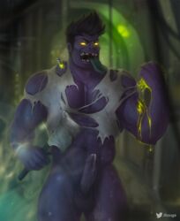 1boy abs jhooga league_of_legends male male_only mundo_(league_of_legends) muscular_male penis tagme