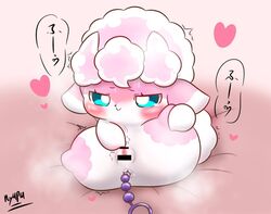 anal anal_beads anal_sex anthro anus blush censored cocotama female fingering fingering_self fur furry furry_only heart himitsu_no_cocotama japanese_text mammal masturbation nude nyupu penetration pussy sarine semi-anthro sex_toy signature solo spread_legs spreading sweat text vaginal_masturbation vaginal_penetration