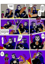 angry beast_boy big_breasts big_penis blowjob breasts cheating cheating_girlfriend cloak clothing comic cucked_by_friend cuckold cum cum_in_mouth cum_inside cum_on_breasts cum_on_face dc dc_comics dialogue dick_grayson doompypomp erection fellatio female garfield_logan goth huge_breasts huge_cock large_breasts male motion_lines muscular muscular_male netorare ntr oral outercourse outerwear paizuri paizuri_under_clothes penis rachel_roth raven_(dc) ripped_clothing robin_(dc) robin_(dick_grayson) straight teen_titans twitching
