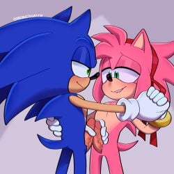 1:1 absurd_res accessory amy_rose anthro ari_dibujitos aribujitosnsfw blue_body bracelet clothing double_barrel_handjob duo eulipotyphlan frottage frotting ftm_crossgender genitals gloves green_eyes hair_accessory hairband hand_holding handwear hedgehog hi_res jewelry male male/male mammal narrowed_eyes no_balls penile penis penises_touching pink_body rule_63 sega sex smile sonic_(series) sonic_the_hedgehog sonic_the_hedgehog_(series)