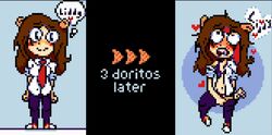 albi!fred bra college crush female fingering heavy_blush liddy looking_back looking_pleasured masturbation oc orgasm orgasm_face panties pixel pixel_art school_uniform sprite sprite_art thinking
