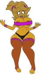 big_breasts breasts_focus chiku_(cryptia) fredina's_nightclub ms_paint solo thick_thighs traced underpants