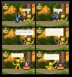 aaronscales_(colorist) abra anthro comic cooking crossover digimon digimon_(species) human mammal nintendo pixel_art pokémon_(species) pokemon pokemon_(species) pokemon_rgby rodent text veemon video_games volsar vore