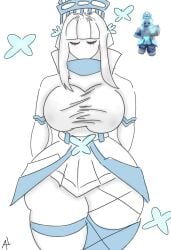 1girl 1girls aery_(easy.gg) at.scribble bedwars_(easy.gg) big_ass big_breasts breasts closed_eyes clothing easy.gg reference_image roblox roblox_game robloxian tagme thick_thighs thighs