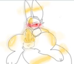 1boy 2019 angry animal_genitalia bioluminescence blush chatnoirxx_(artist) eeveelution erection feet feral furry glowing grumpy heart knot lying male male_only mammal nintendo on_back one_eye_closed partially_colored paws penis pokémon_(species) pokemon pokemon_gsc presenting red_eyes shine simple_background sketch sparkle spreading testicles thick_thighs umbreon video_games wide_hips