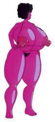 1girls 2017 5h4m3l355 afro alien alien_girl alien_humanoid alternate_breast_size big_areola big_breasts big_nipples black_hair bra cartoon_network erect_nipples erect_nipples_under_clothes fusion garnet_(steven_universe) gem_(species) gem_fusion gigantic_areola gigantic_nipples hand_on_hip huge_areolae huge_breasts huge_nipples hyper_areola hyper_breasts hyper_nipples large_areolae large_breasts large_nipples long_breasts long_nipples looking_to_the_side micro_bikini no_bra panties purple_body purple_nipples purple_skin sideass solo steven_universe thick_legs thick_thighs thighs transparent_background wide_hips