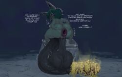 animal_ears anus_spread back_view big_ass dark_penis dark_skin donut_anus excessive_smegma fanart full-package_futa huge_ass huge_balls huge_cock hyper_balls hyper_penis league_of_legends puffy_anus r shortstack smegma veiny_balls veiny_penis vex_(league_of_legends) zyldark