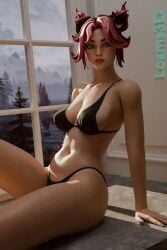 jade (fortnite) from epic games by loams3d