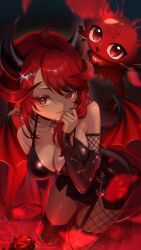 1girls ass big_ass big_breasts big_butt big_nipples big_thighs breasts cypress cypress_(vtuber) demon female hell hot massive_ass massive_breasts massive_butt massive_thighs red_eyes red_hair