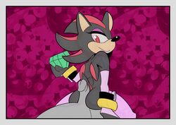 ass crossdressing elbow_gloves femboy gay girly himbo hot_dogging male pantygremlin penis shadow_the_hedgehog sonic_(series) stockings thighhighs yaoi