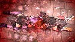 ayane_(doa) canine cerberus dead_or_alive doggy_style fucked fucked_by_dog fucking kasumi_(doa) kissing monster sister sisters ublik zoophilia