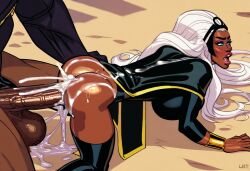 ai_generated anal anal_sex anal_sex dark-skinned_female dark-skinned_male excessive_cum huge_cock hyper_penis marvel marvel_comics ororo_munroe storm_(x-men) superheroine will_of_ai x-men x-men_97