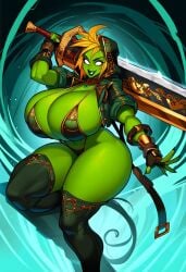 ai_generated bimbo dan16369336 female gamora marvel marvel_comics tagme twitter_link