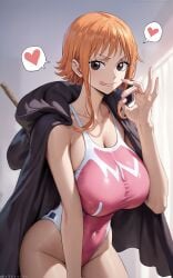 ai_generated female female_only momo(artist) nami nami_(one_piece) one_piece pre-timeskip