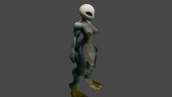 3d alien alien_humanoid animated female female_focus female_only four_fingers green_skin i_fucked_up_the_toes large_ass large_breasts made_by_four_racoons original_character smash smigaman spinning tagme thick_thighs three_toes video white_skin womnen