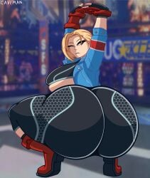 alternate_version_at_source alternate_version_available ass big_ass big_butt breasts cammy_white cammy_white_(street_fighter_6) caveman147 dumptruck_ass enormous_ass female female_only giant_ass huge_ass jacket large_ass leggings light-skinned_female light_skin short_hair squatting street_fighter street_fighter_6 thick_thighs tight_clothing voluptuous wide_hips