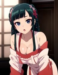 1female 1girls ai_generated breasts commentary_request female female_only kusuriya_no_hitorigoto light_skin maomao_(kusuriya_no_hitorigoto) medium_breasts normal_breasts solo solo_female