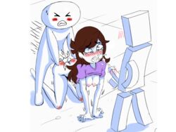 blocko breasts cum cum_on_face cumshot jaiden_animations life_noggin penis spanked theodd1sout youtube youtuber