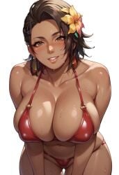 ai_generated ass azucena_milagros_ortiz_castillo bandai_namco big_ass big_breasts breasts brown_eyes brown_hair curvy curvy_female curvy_figure dark-skinned_female dark_skin earrings erect_nipples hair_ornament huge_breasts latina medium_hair namco night_club peruvian peruvian_female pose seductive sex shaved_crotch standing sweat tanned tekken tekken_8 thick_thighs video_game_character voluptuous voluptuous_female wide_hips