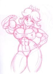 abs biceps big_breasts big_muscles breasts female huge_breasts large_breasts large_muscles muscles muscular_arms muscular_female muscular_legs muscular_thighs pecs princess_daisy siegfried129 super_mario_bros.