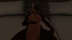 closed_eyes female female_only furry furry_female furry_only naked naked_female resting sleeping vrchat vrchat_avatar