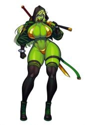 ai_generated bimbo dan16369336 female gamora marvel marvel_comics tagme twitter_link