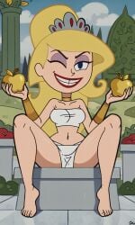 ai_generated ass barefoot bigmic145 blonde_hair breasts eris_(billy_and_mandy) female female_only goddess nai_diffusion solo stable_diffusion the_grim_adventures_of_billy_and_mandy white_skin