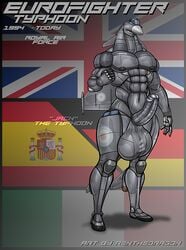 abs adoptable aeromorph aircraft anthro balls big_balls big_penis british_flag charles_jackson_(adrunkdragon) eurofighter_typhoon furry furry_only german_flag huge_balls huge_cock italian_flag living_aircraft living_machine machine male male_only muscular original oversized_balls penis renthedragon royal_air_force solo spanish_flag standing union_jack