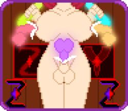 1futa bete_noire big_breasts breast_penetration cum_in_breasts cum_in_penis disembodied_penises docking double_handjob futanari glitchtale glowing_penis pixel pixel_art urethral urethral_penetration z!betty zixy