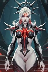 1girls ai_generated female female_focus female_only hela_(marvel_rivals) hela_(queen_in_black) horn marvel marvel_comics marvel_rivals tagme