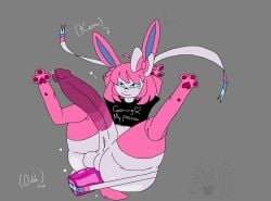 anal balls big_ass big_balls big_dildo big_penis dildo erect_penis furry gay large_dildo large_penis male male_only oc penetration penis pokemon pokemon_(species) precum precum_drip solo sylveon