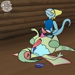 absurd_res anal anal_sex animal_genitalia anthro bismuth_(artist) bodily_fluids bottomwear clothing digital_media_(artwork) dildo dildo_in_ass dildo_insertion duo erection flygon generation_3_pokemon generation_8_pokemon genital_fluids genital_slit genitals hi_res inteleon male male/male male_penetrated nintendo object_in_ass penetration penis pokemon pokemon_(species) precum sex_toy sex_toy_in_ass sex_toy_insertion simple_background torn_bottomwear torn_clothing