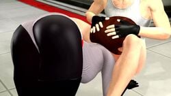 3d animated ass big_ass bluesun bodysuit brown_hair disney elastigirl fellatio female gloves helen_parr male oral pixar smooth_skin source_filmmaker tagme the_incredibles the_incredibles_2 vest video