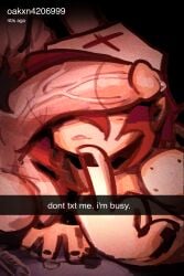 1boy 1girl cock_over_eyes drugs female huge_cock male middle_finger oaken_(riveren) penis pills precum riverdyxxx snapchat syringe tagme text veiny_penis