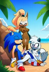ai ai_art ai_generated female harem sex sonic_(series) sonic_the_hedgehog sonic_the_hedgehog_(idw) sonic_the_hedgehog_(series) tangle_the_lemur threesome whisper_the_wolf