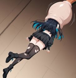 absorption absorption_vore ai_generated anime_girl ariacen cell cell_(dragon_ball) cell_vore dragon_ball_z female hispanic_virtual_youtuber mind_break mind_control swallowing virtual_youtuber vore vtuber