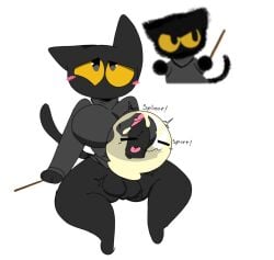 anthro bodily_fluids cum cum_inside domestic_cat duo felid feline felis female furry futanari genital_fluids google google_doodle intersex lazycar magic_cat_academy mammal momo_(google)