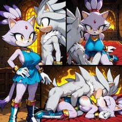 ai_generated blaze_the_cat female pixai silver_the_hedgehog silverknight395 sonic sonic_(series) sonic_the_hedgehog_(series) tagme