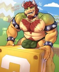 2025 ?_block alternate_version_at_paywall anthro areola armband bara beard belly biceps big_bulge big_muscles body_hair bowser bowser_day bracelet bulge chest_hair claws clothed clothing collar day deltoids detailed_bulge english_text eyebrows facial_hair hair happy_trail hi_res horn huge_bulge huge_muscles jewelry jockstrap jockstrap_only koopa looking_at_viewer male male_only mario_(series) musclegut muscles muscular muscular_anthro muscular_male navel nintendo nipples non-mammal_nipples oraderg outside pecs pubes scalie seductive smile solo spiked_armband spiked_bracelet spiked_collar spikes standing super_mario_bros. talking_to_viewer teeth text thick_arms thick_thighs topless topless_anthro topless_male underwear underwear_only yaoi