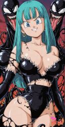 ai_generated big_ass big_breasts bra breasts dragon_ball dragon_ball_z female marvel taozaru venom venom_(marvel)