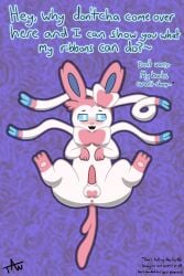 3_toes abstract_background absurd_res aliasing alternate_version_at_source animal_genitalia animal_penis anus anus_blush asterisk_(symbol) balls bedroom_eyes binary_drawing black_text blue_body blue_eyes blue_fur blue_text blush bow_ribbon bow_tie cel_shading colored_line_art cute_fangs digital_drawing_(artwork) digital_media_(artwork) eeveelution fangs feet felid feline feline_genitalia feline_penis feral fur generation_6_pokemon genitals handwritten_text hi_res looking_at_viewer lying male mammal narrowed_eyes nintendo on_back pawpads penile_spines penis pink_body pink_fur pink_nose pink_pawpads pink_penis pink_tongue pokemon pokemon_(species) purple_background ribbons seductive shaded signature silhouette simple_background solo sylveon teeth text toes tongue trenton_worthy_(artist) white_body white_fur