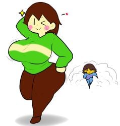 1boy 1boy1girl 1boy1girls 1boys 1boys1girl 1boys1girls 1female 1females 1girl 1girl1boy 1girl1boys 1girls 1girls1boy 1girls1boys 1male 1males 1man 1woman big_breasts big_thighs breasts brown_hair brown_hair_female chara clothed clothing enigi09 female female_chara frisk imminent_sex light-skinned_female light_skin male pale-skinned_female pale_skin rosy_cheeks striped_clothing tagme undertale woman yellow_skin