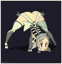 big_ass bloody_marie female human jack-o_pose looking_at_viewer marie_korbel mckittynt skullgirls thick_thighs video_games