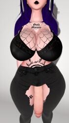 3d 3d_animation belly big_breasts big_penis big_tit big_titties big_titty_goth black_lips black_lipstick breasts dominant dominant_female domination dominatrix female futa_only futadom futanari goth goth_girl gothic gothic_girl hanging_breasts intersex jewelry lilyvr lips lipstick long_penis mommy mommy_dom mommy_kink mother necklace necklace_between_breasts penis shiny shiny_skin solo solo_focus tattoo tattoo_on_breast tattoo_on_chest tattoos tummy vr vr_media vrchat vrchat_avatar vrchat_media vrchat_model wet wet_body wet_skin