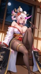 animated breasts female huge_breasts live2d looking_at_viewer nova_(project_qt) nutaku project_qt thick_thighs tight_clothing